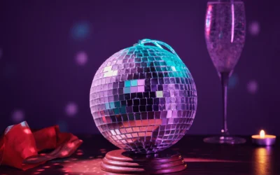 Kule Disco w Połączeniu z Kwiatami – Naturalny Urok